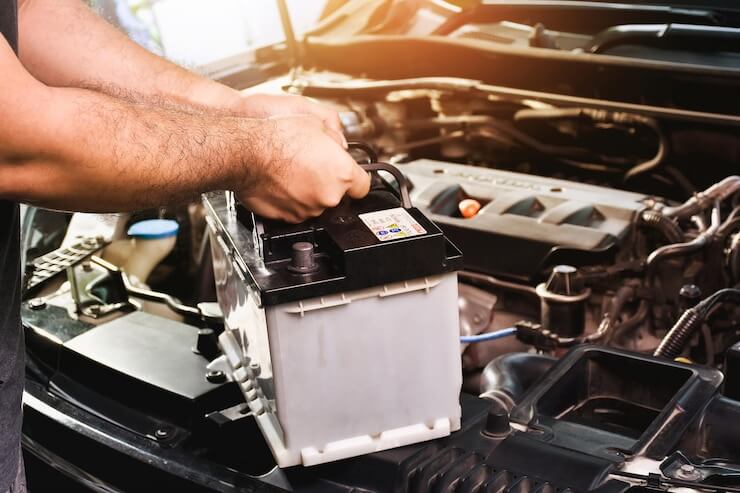 storing a car battery